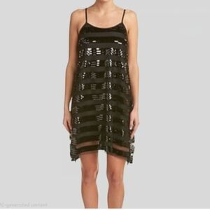 ALI & JAY Women's Mini Sequin Striped Cocktail/ Party Dress Size M